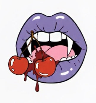 The Candied Cherry Kiss enamel pin preorder